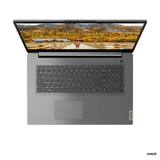 Lenovo Ideapad 3 17ALC6 17,3"HD+ / AMD Ryzen 7-5700U / 12GB / 512GB / Int.VGA / FreeDOS / szürke laptop