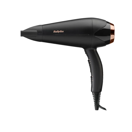 BaByliss D570DE Turbo Shine hajszárító 2200W, fekete-rose gold