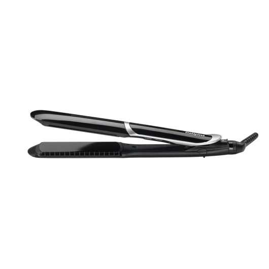 BaByliss ST397E Sleek Control Wide tourmalin-kerámialapos hajvasaló, fekete-ezüst