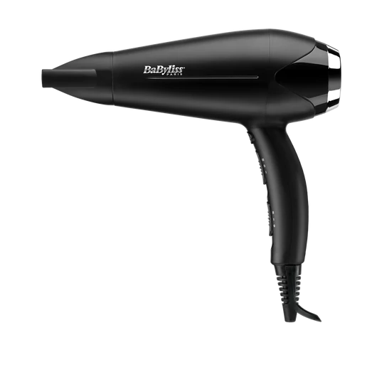 BaByliss D572DE Turbo Smooth hajszárító 2200W, fekete-ezüst