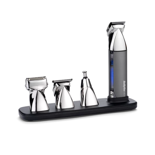 BaByliss MT996E Super-X Metal 15az1-ben, arc- és testszőrtelenítő készlet, metál ezüst