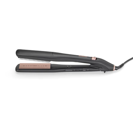 BaByliss ST596E Steam Lux Styler titánium-kerámialapos gőzölős hajvasaló, fekete-rose gold
