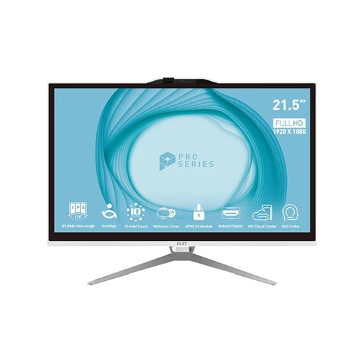MSI Business PRO AP222T 13M-230 21,5"FHD Touch / Core i5-13400 / 8GB / 512GB / fehér All-in-One asztali számítógép