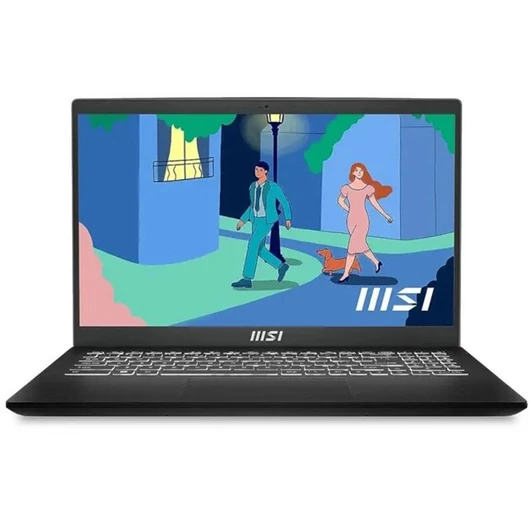 MSI Modern 15 B13M-1030 15,6"FHD / Intel Core i3-1315U / 8GB / 512GB / Int.VGA / fekete laptop