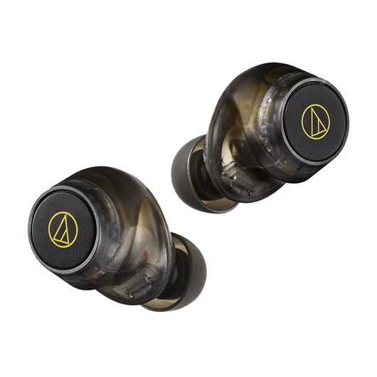 Audio-Technica ATH-CKS30TW + TBK True Wireless aktív zajszűrős vezeték nélküli áttetsző fekete fülhallgató