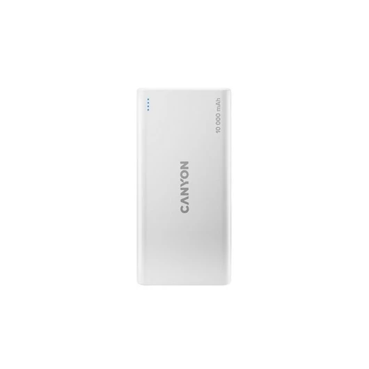 Canyon PB-108 10000mAh LiPo powerbank fehér (Lightning bemenet)