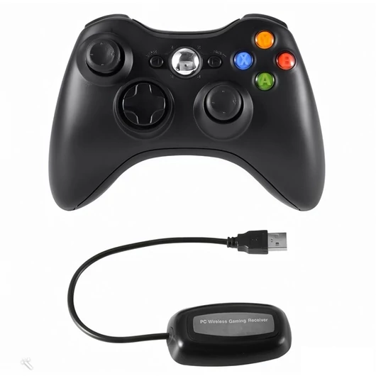 PRC PRCX360PCWLSSBK vezeték nélküli Xbox 360 / PC USB adapterrel fekete kontroller