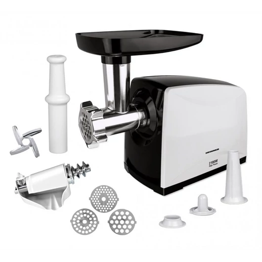 HEINNER MG-2100BKWH Húsdaráló, 1.5-1.9kg / perc, 3 vágólap, 2100W, Fehér / Fekete