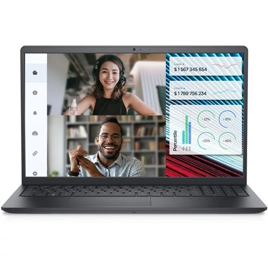 Dell Vostro 3520 15,6"FHD / Intel Core i5-1235U / 16GB / 512GB / Int.VGA / Linux / fekete laptop
