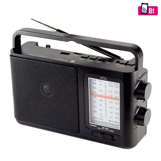 SAL RPR 7B MP3 / Bluetooth 4 sávos AC / DC táskarádió