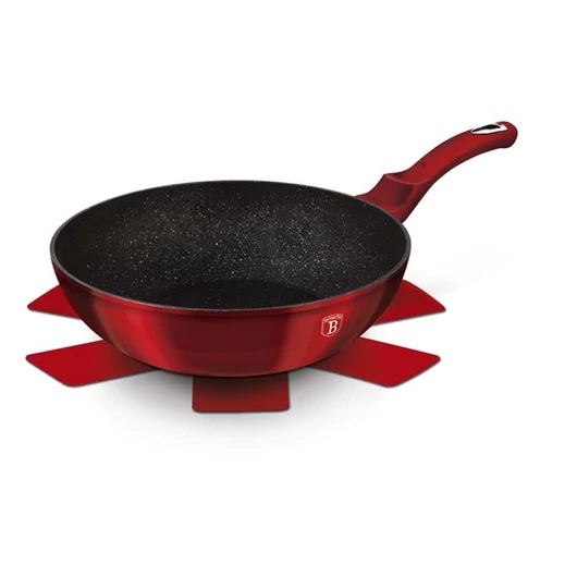 Berlinger Haus BH / 6166 Metallic Line Burgundy Edition 30 cm wok + ajándék karcolásvédő