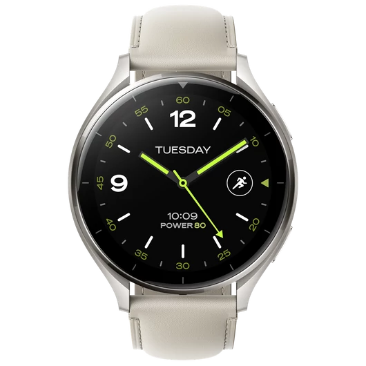 Xiaomi Watch 2 Titan Gray Case With White Leather Strap / BHR9306GL