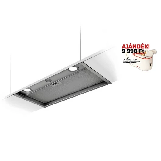 Elica BOXIN LX/IX/A/60 felső szekrénybe építhető páraelszívó, légszállítás  800/620 m3/h