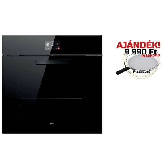 ELICA VIRTUS MULTI 60 TFT PYRO BL beépíthető sütő + Ajándék Pizzaszett