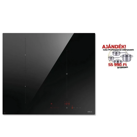 ELICA - Beépíthető indukciós főzőlap RATIO CONNEX 603 PLUS BL + CATA Edényszett PROFESSIONAL