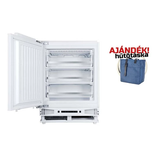NODOR - Beépíthető fagyasztószekrény NorFrost ICE-82 BI + Ajándék Hűtőtáska