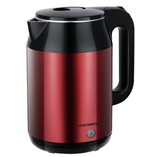 Hausberg HB-3623RS 2,2L vörös dupla falú acél vízforraló 1800W