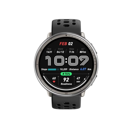 Amazfit Active 2 (Round) Black Sport Silicone