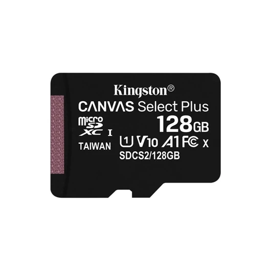 Kingston 128GB SD micro Canvas Select Plus (SDXC Class 10 A1) (SDCS2 / 128GBSP) memóriakártya