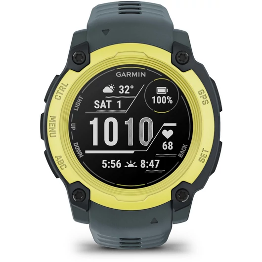GARMIN instinct e, 40mm. yellow, grey strap