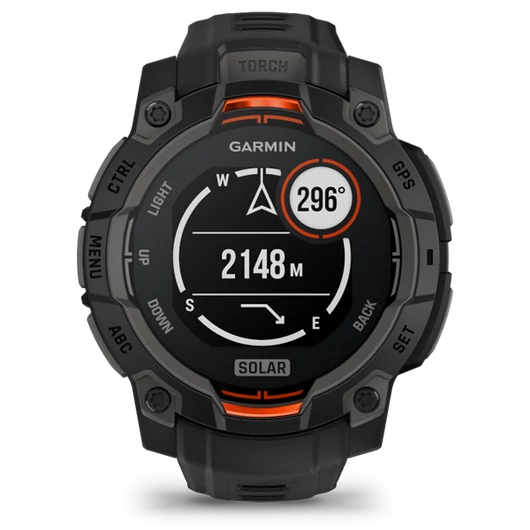 Garmin Instinct 3 45mm Solar fekete okosóra