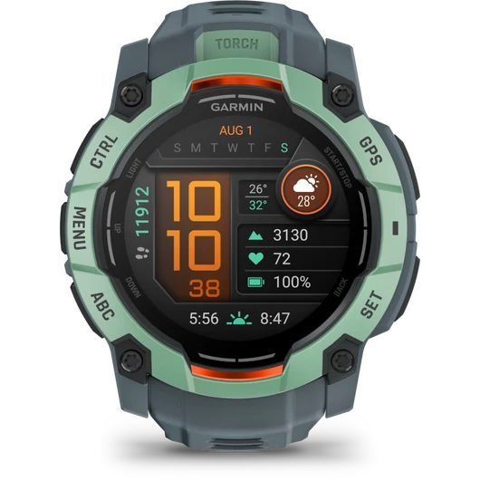 GARMIN instinct 3, 50mm amoled, tropic, grey strap