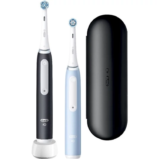 Oral-B iO series 3 Matt Black / Ice Blue Duo elektromos fogkefe