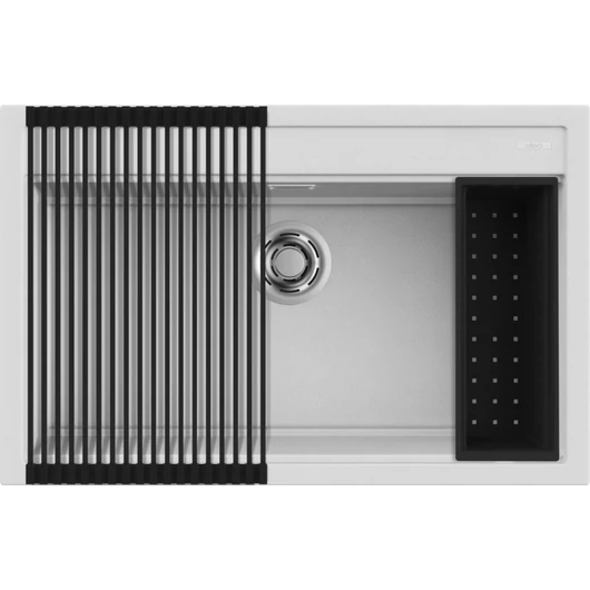 ELLECI - Mosogatótálca Best 130 Workstation Szett G68 bianco