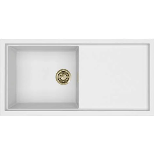 ELLECI - Mosogatótálca Sintesi 480 K96 White arany tartozékokkal