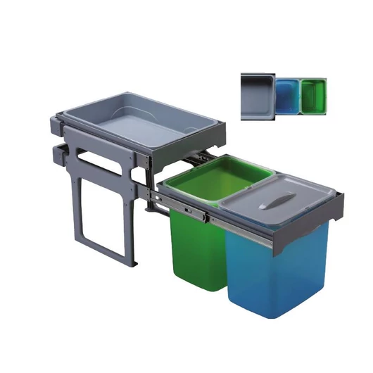 EKOTECH - Beépíthető hulladékgyűjtő TANK 40 - 2x16 liter