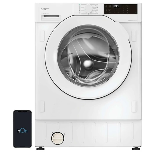 Candy BC449M4D8J-S fehér, elöltöltős, max.:1400ford., 9kg, beépíthető mosógép