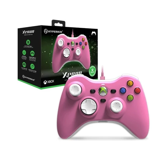 Hyperkin M01368-PI Xenon Xbox Series|One / Windows 11|10 pink Xbox liszenszelt vezetékes kontroller