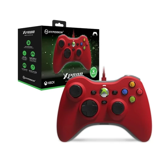 Hyperkin M01368-RD Xenon Xbox Series|One / Windows 11|10 piros Xbox liszenszelt vezetékes kontroller