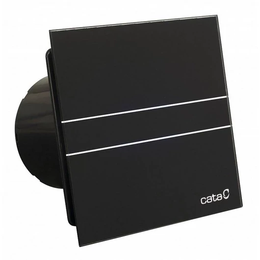 Cata E-100GT BK ventilátor üveg előlappal, utószellőztető funkcióval, fekete