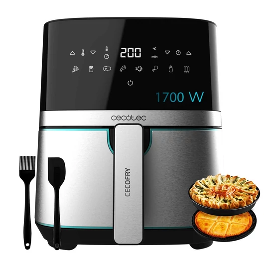 CECOTEC cecofry full inox pro 5500 - airfryer + tartozék csomag/03317