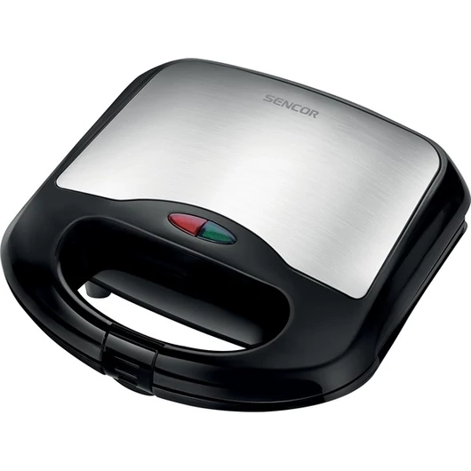 Sencor SSM 4420SS inox-fekete grill / panini - szendvicssütő