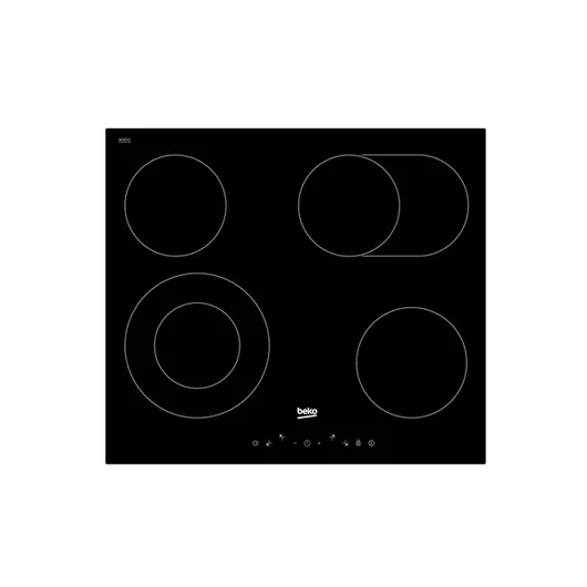 Beko HIC 64403 T: Beépíthető főzőlap (Vitrokerámia, 60 cm)