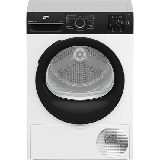 Beko BM3T38239WBB fehár-antracit, 8kg,  hőszivattyús szárítógép