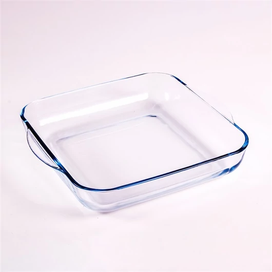 BORCAM négyzetes hőálló üvegedény fogóval 3.200ml, 318*283*60mm