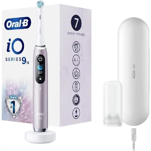 Oral-B iO series 9 Rose Quartz elektromos fogkefe