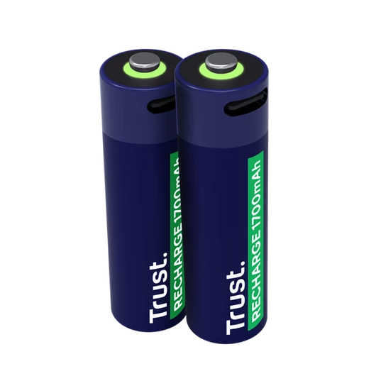 Trust újratölthető AA elem USB-C csatlakozással 2db