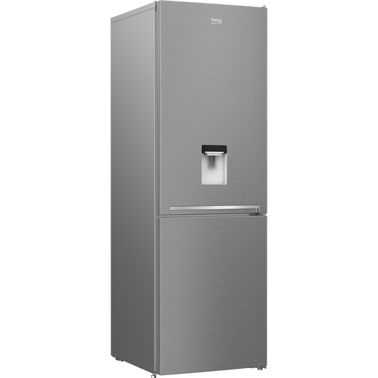 Beko RCSA366K40 DSN alulfagyasztós inox hűtőszekrény 2 év garanciával 3 fiókos fagyasztóval hagyományos hűtési rendszerrel italadagolóval