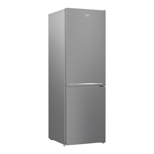 Beko RCSA366K40 XBN alulfagyasztós inox hűtőszekrény 2 év garanciával 3 fiókos fagyasztóval hagyományos hűtési rendszerrel