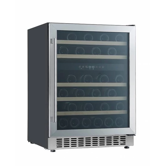 CATA VI-59082 X 46 palackos 2 zónás beépíthető borhűtő 5 db fapolccal, Nofrost hűtési technológiával