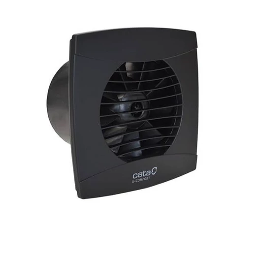 Cata UC-10 Timer BK fekete szellőztető ventilátor, 100 mm átmérőjű