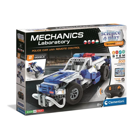 Clementoni POLICE RC CAR összeszerelhető rendőrautó távirányítóval