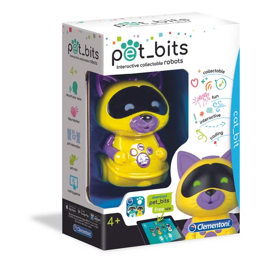 Clementoni Pet Bits Interaktív Robot Cica