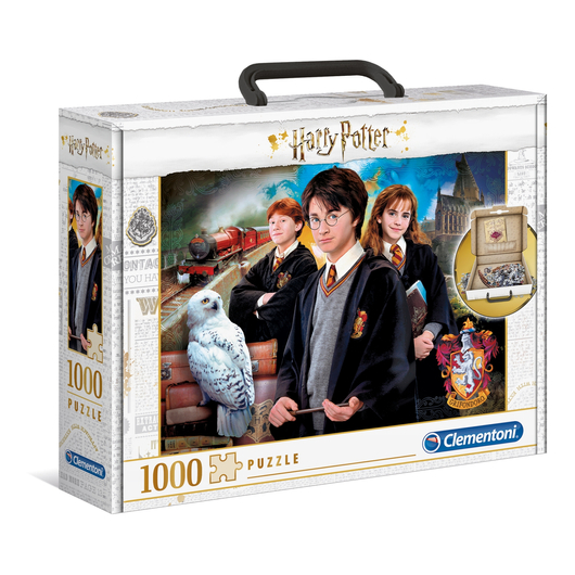 Clementoni 1000 db-os puzzle - Harry Potter - bőröndben csomagolva különleges kiadás