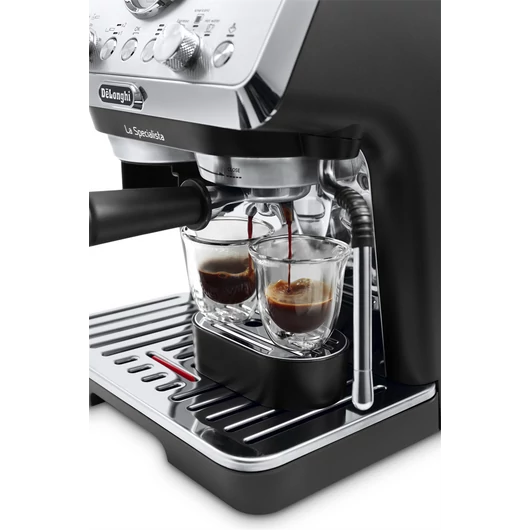 DeLonghi La Specialista Arte EC9155.W Eszpresszó kávéfőző, Integrált őrlő, 8 őrlési fokozattal ezüst-fekete színben