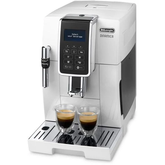 Delonghi ECAM350.35.W Automata kávéfőző 13 különböző őrlési fokozat, mauális tejhabosító funkció